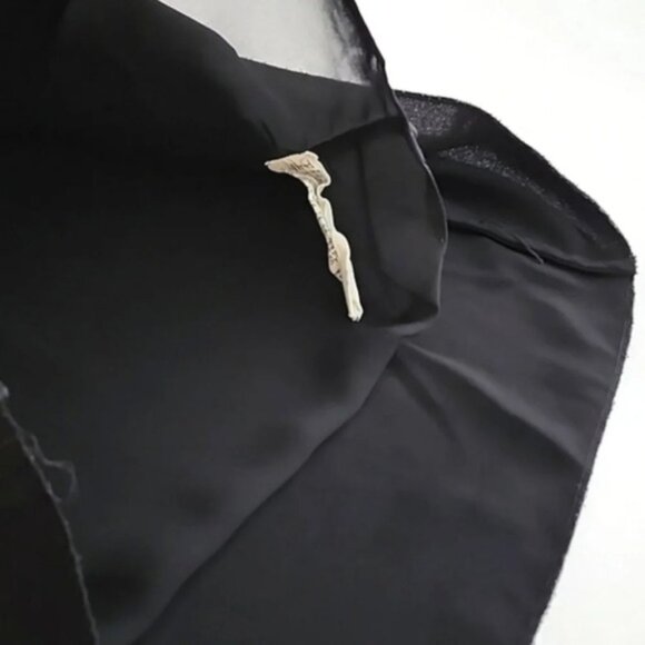 Wilfred Sabine Black Faux Wrap Sleeveless Mini Dress Pockets Size Small - Picture 10 of 13